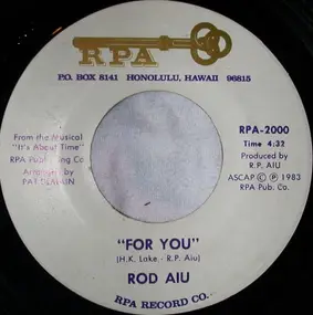 Rod Aiu - For You / Me And My Friends