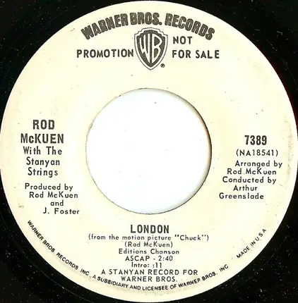 Rod McKuen With The Stanyan Strings - I Think It's Going To Rain Today
