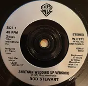 7inch Vinyl Single - Rod Stewart - Shotgun Wedding - Silver Injection Labels