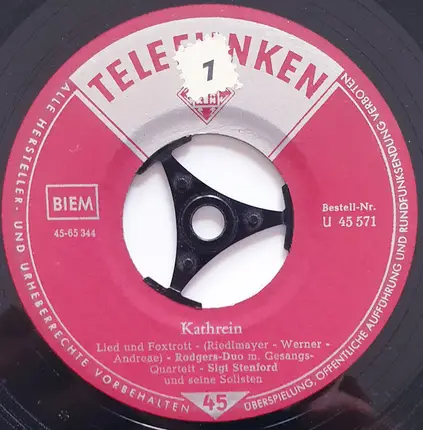 Rodgers-Duo , Sigi Stenford Und Seine Solisten - Das Alte Försterhaus / Kathrein