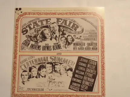 Rodgers & Hammerstein / Jerome Kern - The Original Musical Sound Track Recording From State Fair And Centennial Summer