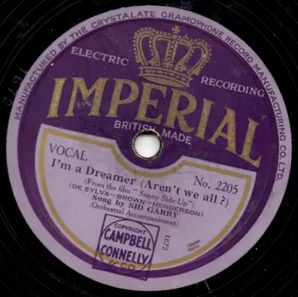 Rodman Lewis / Sid Garry - If I Had A Talking Picture Of You / I'm A Dreamer (Aren't We All?)