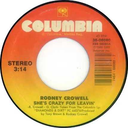 Rodney Crowell - She's Crazy For Leaving