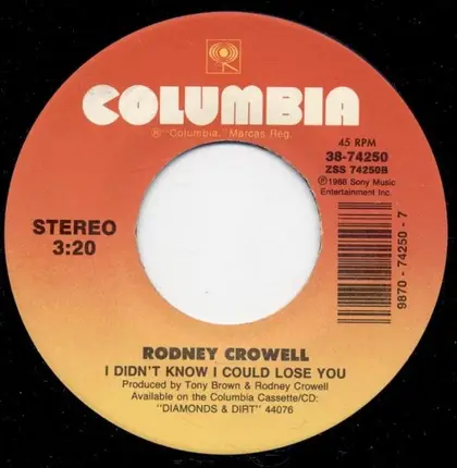 Rodney Crowell - Lovin' All Night Long / I Didn't Know I Could Lose You