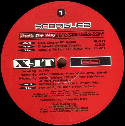 Rodriguez - That's The Way (U Gonna Miss Me)