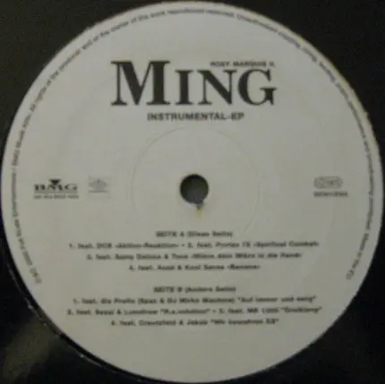 Roey Marquis II - Ming (Instrumental-EP)