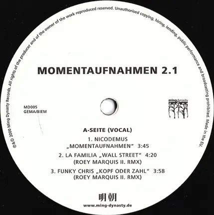 Roey Marquis II - Momentaufnahmen 2.1