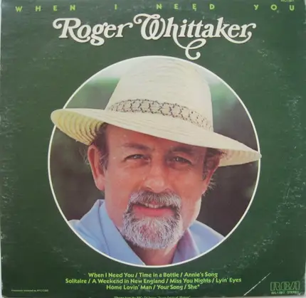 Roger Whittaker - When I Need You