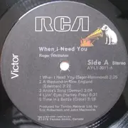 LP - Roger Whittaker - When I Need You