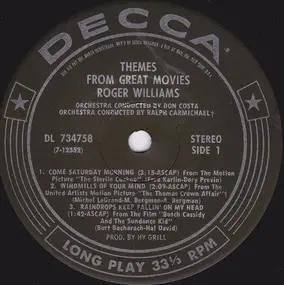 Roger Williams - Themes From Great Movies