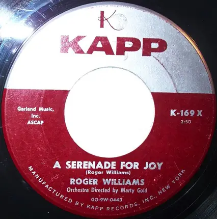 Roger Williams - Anastasia / A Serenade For Joy