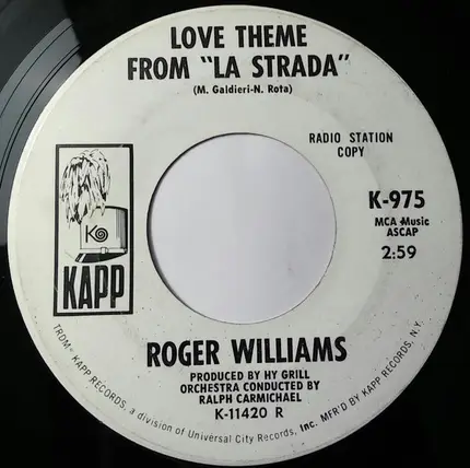 Roger Williams - Love Theme From 'La Strada'
