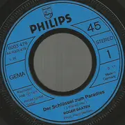 7inch Vinyl Single - Roger Baeten - Der Schlüssel Zum Paradies