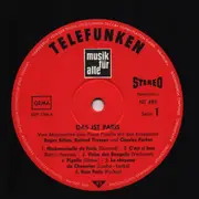 LP - Roger Billon, Roland Thyssen, Charles Parker - Das Ist Paris