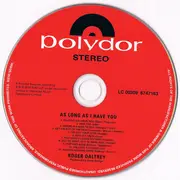 CD - Roger Daltrey - As Long As I Have You
