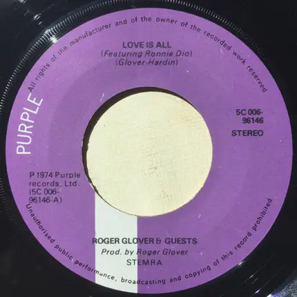 Roger Glover And Guests - Love Is All