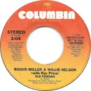 7inch Vinyl Single - Roger Miller & Willie Nelson With Ray Price - Old Friends