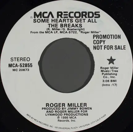 Roger Miller - Some Hearts Get All The Breaks