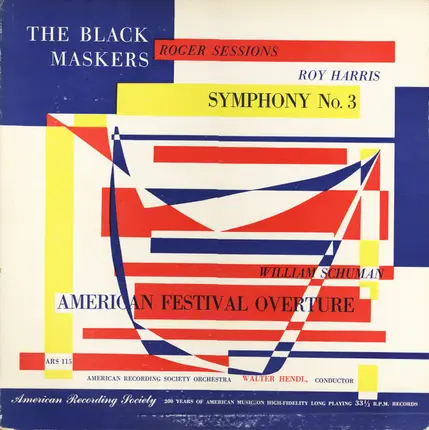 Sessions / Harris / Schuman - The Black Maskers / Symphony No. 3 / American Festival Overture