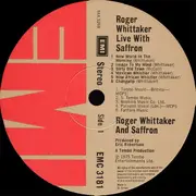 Double LP - Roger Whittaker, Saffron - Roger Whittaker Live With Saffron - Gatefold