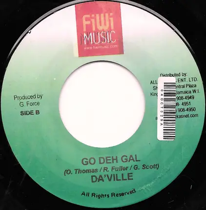Rohan "Snowcone" Fuller / Daville - Bank Book / Go Deh Gal
