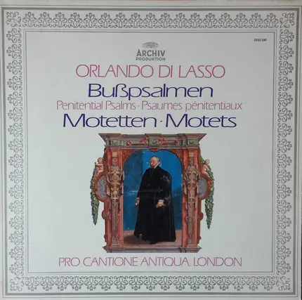 Roland de Lassus - Pro Cantione Antiqua - Bußpsalmen / Motetten