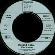 7inch Vinyl Single - Roland Kaiser - Viva L'Amor