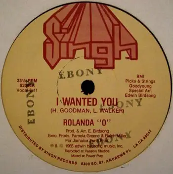 Rolanda 'O' - I Wanted You