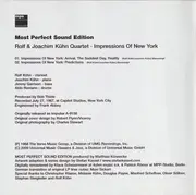 CD - Rolf & Joachim Kühn Quartet Featuring Jimmy Garrison And Aldo Romano - Impressions Of New York