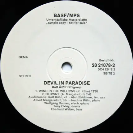 Rolf Kühn Jazzgroup - Devil In Paradise