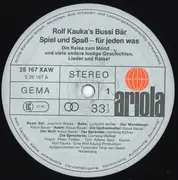 LP - Rolf Kauka - Bussi Bär, Die Reise Zum Mond