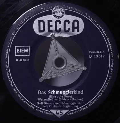 Rolf Simson Und Die Die Telestars , Günter Fuhlisch Und Sein Orchester - Roswitha, Die Räuberbraut / Das Schmugglerkind