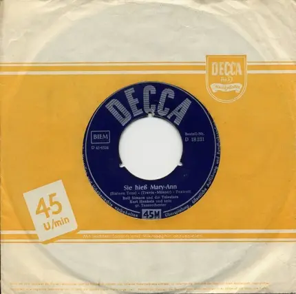 Rolf Simson - Sie Hieß Mary-Ann (Sixteen Tons)
