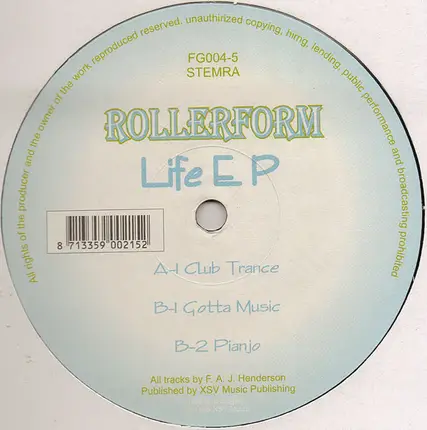 Rollerform - Life EP