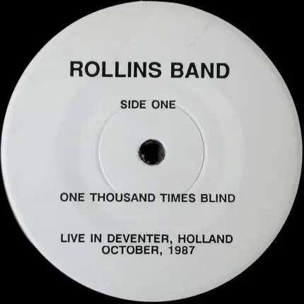 Rollins Band - Live In Deventer, Holland, October, 1987
