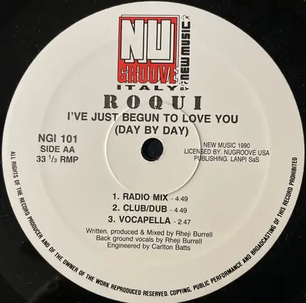 Roqui - Set Me Free / I've Just Begun To Love You (Day By Day)