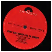 LP - Rory Gallagher - Live In Europe