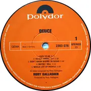 LP - Rory Gallagher - Deuce - GERMAN POLYDOR