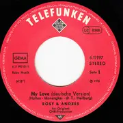 7inch Vinyl Single - Rosy & Andres - My Love