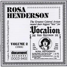 Rosa Henderson - Complete Recorded Works In Chronological Order Volume 2 (1924)