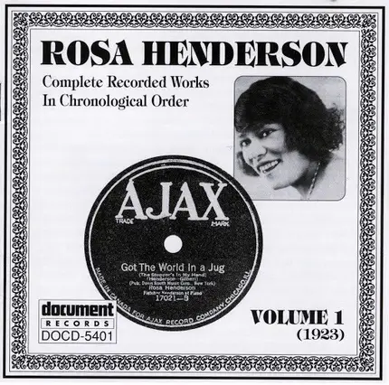 Rosa Henderson - Complete Recorded Works In Chronological Order Volume 1 (1923)