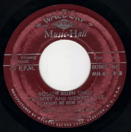 Rosalie Allen - Rosalie Allen Sings Country Ad Western Hits