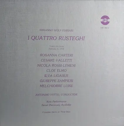 Ermanno Wolf-Ferrari - I Quattro Rusteghi