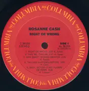 LP - Rosanne Cash - Right Or Wrong