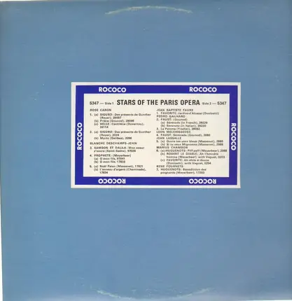Rose Caron / Marius Chambon / Jean Lassalle / a.o. - Stars of the Operak