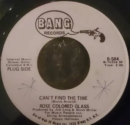 Rose Colored Glass - Can't Find The Time / Mystic Touch