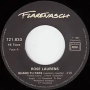 7inch Vinyl Single - Rose Laurens - Quand Tu Pars