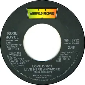 Rose Royce - Love Don't Live Here Anymore