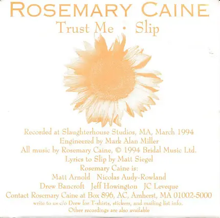 Rosemary Caine - Trust Me / Slip