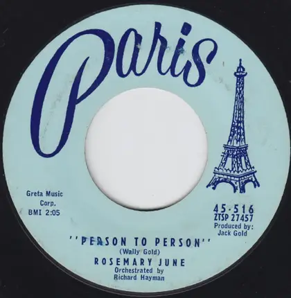 Rosemary June - I'll Always Be In Love With You / Person To Person